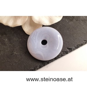 Anhänger Chalcedon Donut XL, 48mm, inkl.Band